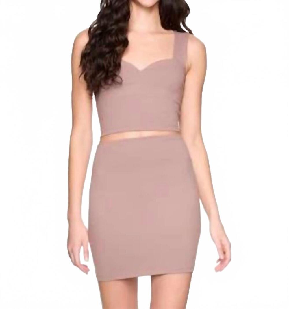 NEW SUSANA MONACO mini skirt in coco